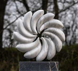 Sesillo: CARRARA MARBLE, 2017: W 58cm, H 58 cm, D 11 cm; £8,900 