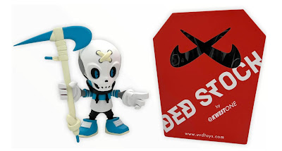 Tenacious Toys Exclusive Ded Stock Laser Blue Edition Vinyl Figure by KwestOne x UVD Toys