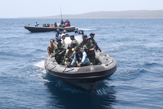INDONESIA military: Pengamanan VIP Aspek Laut