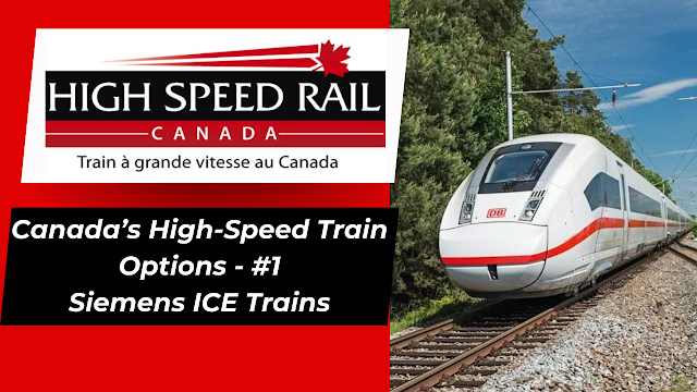 Siemens ICE Trains Canada high frequency rail