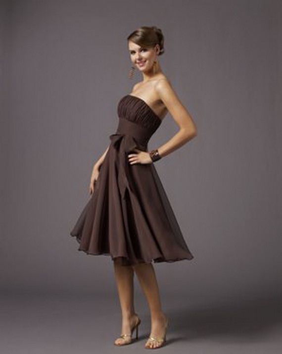 Elegant Brown Bridesmaid Dresses Bridal Wedding Dresses