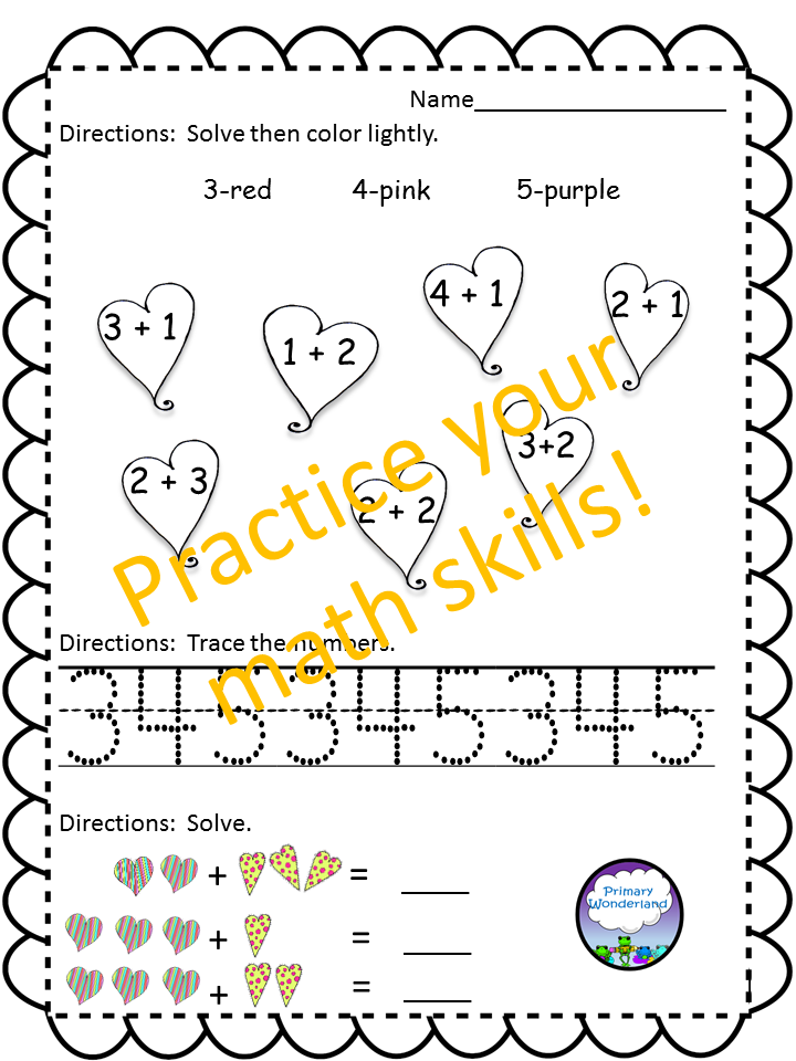 https://www.teacherspayteachers.com/Product/NO-PREP-Kindergarten-Valentine-Theme-Activities-1675772