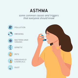 The symptoms and causes of asthma,