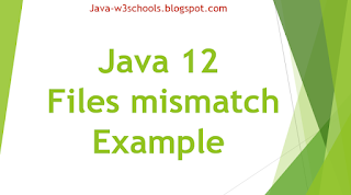 Java 12 API Files mismatch