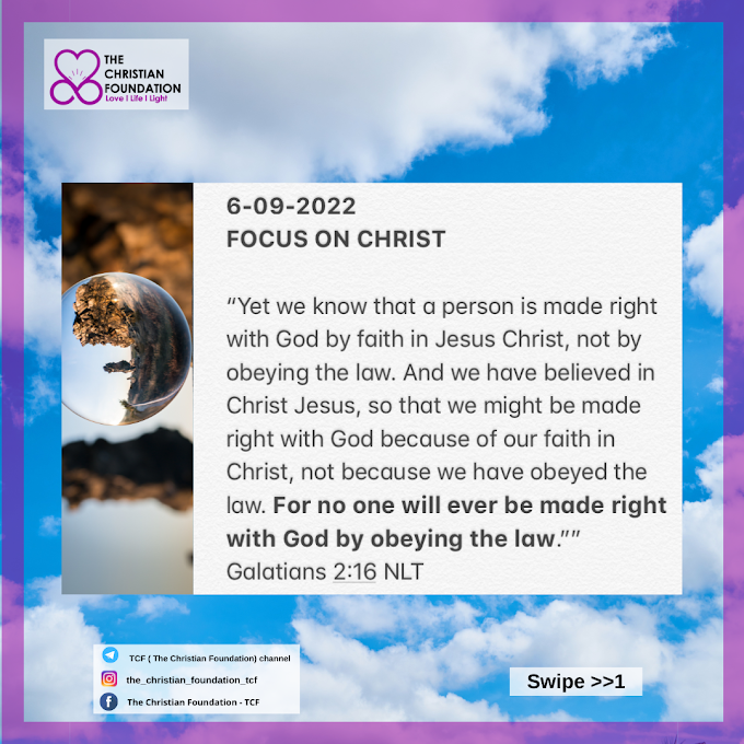 FOCUS ON CHRIST | TCF DEVOTIONAL