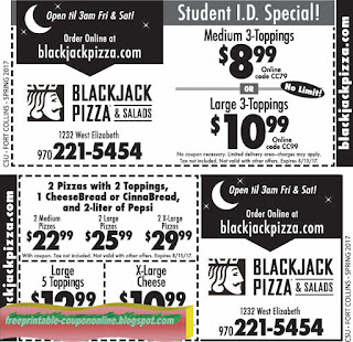 Free Printable Black Jack Pizza Coupons