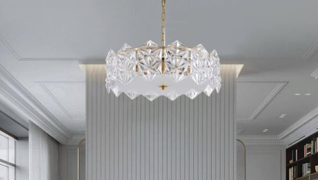 Modern crystal chandelier for small room