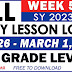 DAILY LESSON LOGS (WEEK 5: Q3) FEBRUARY 26- MARCH 1, 2024