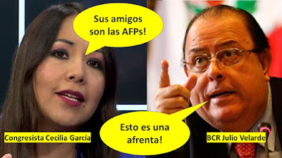 Amigo de las AFP Esto es una afrenta García vs Velarde