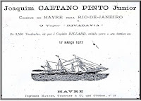 Navio RIVADÁVIA Ano de 1877 