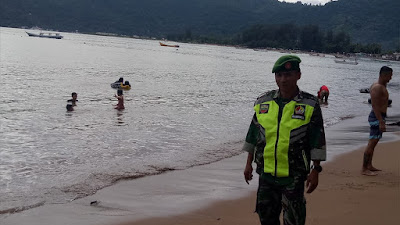 Dalam Pengamanan Obyek Wisata, Babinsa Tidak Boleh Lengah