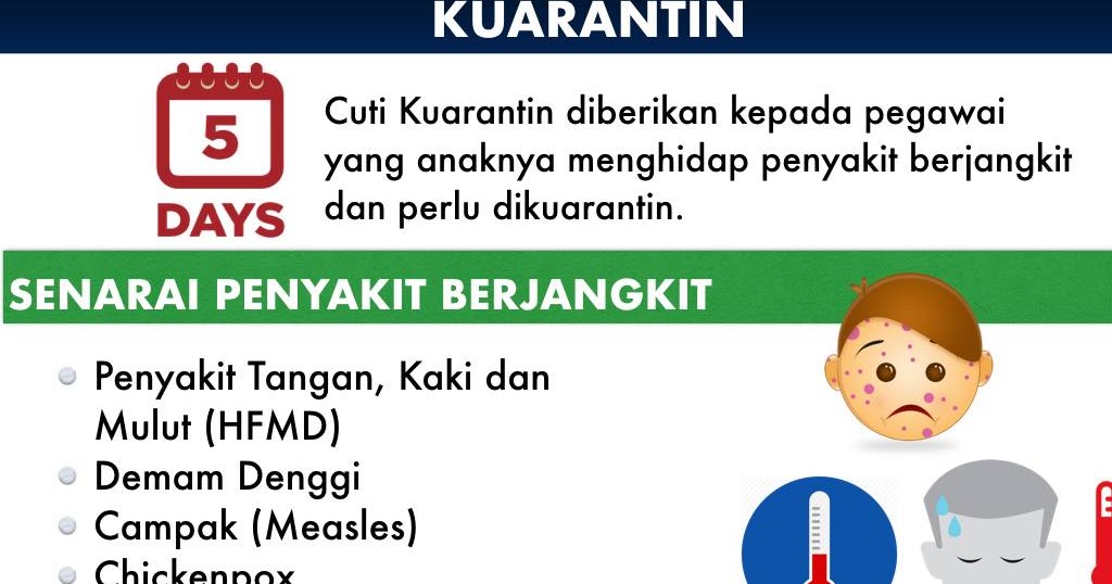 Cikgu Hijau: [INFO] Kemudahan Cuti Kuarantin Bagi Denggi 