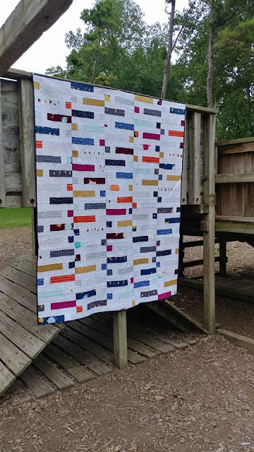 Dot 'n' Dash made from Piece and Quilt with Precuts with Double Dutch fabric