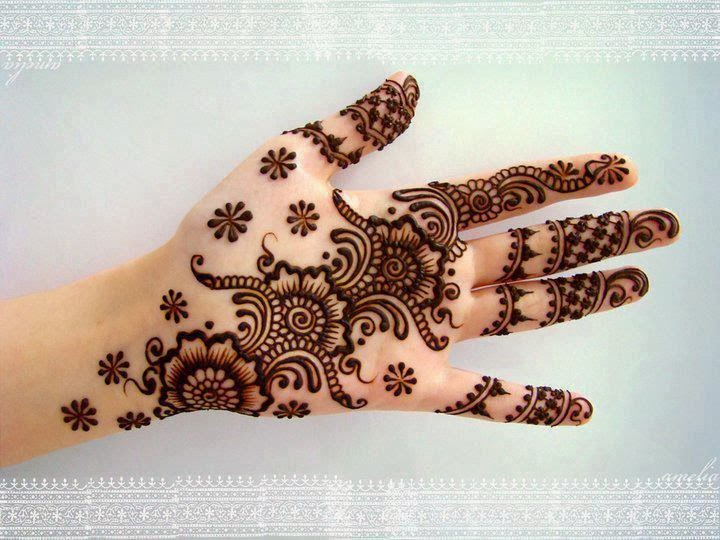 Beautiful Latest Simple Arabic Pakistani Indian Bridal Girl Mehndi