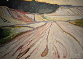 Bergen musée des Beaux-Arts Munch paysage d'hiver de Thüringen 1906