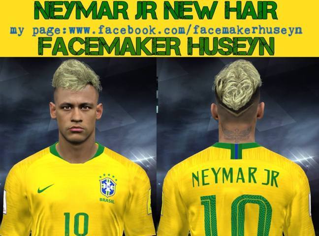 Neymar World Cup 2018 New Hair + TATTOO - PES 2017 - PATCH 