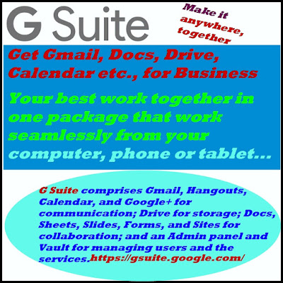 G-Suite for your business. Take your business to new height using this tool