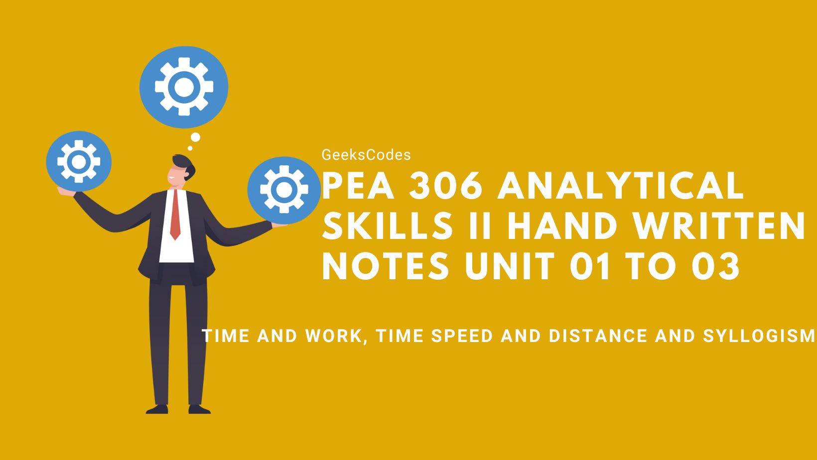 PEA 306 Analytical Skills II