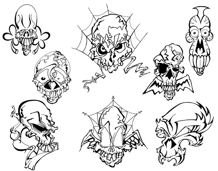 Skulls Tattoo Designs Photos 2012