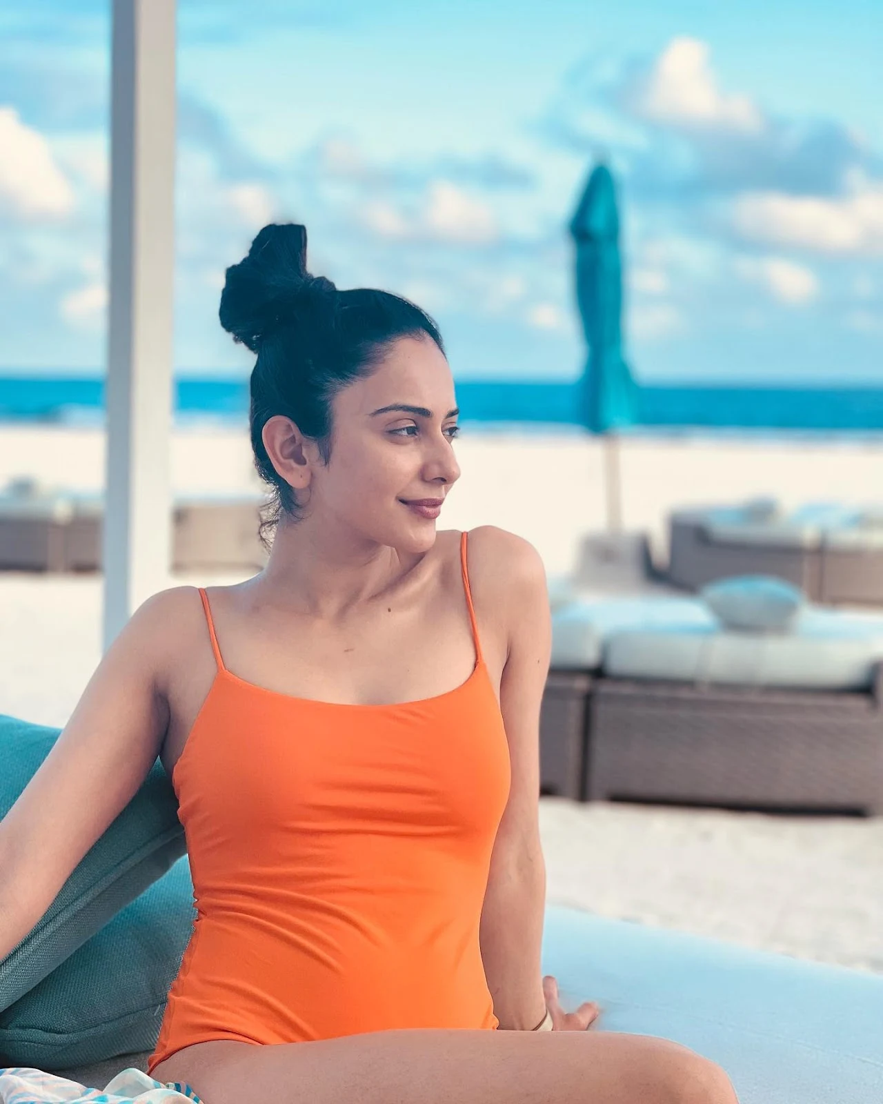 Rakul Preet swimsuit hot actress vacation photos