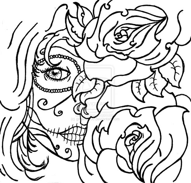 Roses Coloring Pages For Adults