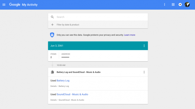 Google my activity