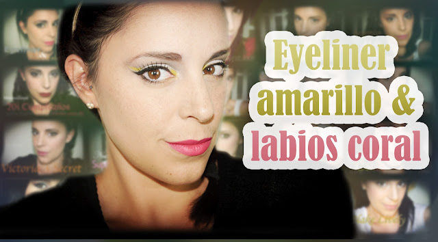 Eyeliner & colores locos, amarillo, coral, bronce, Eyeliner & crazy colors, yellow, coral, bronze, Silvia Quirós