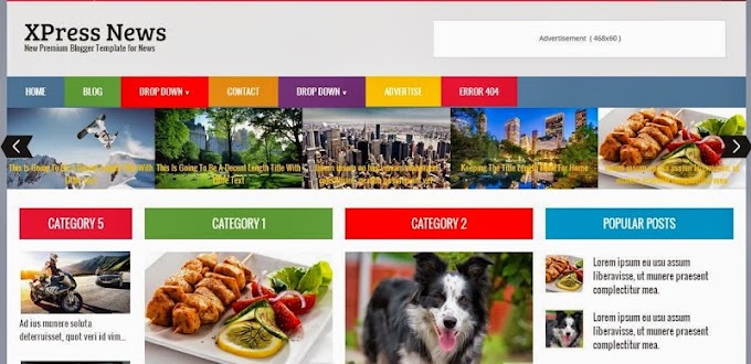  XPress News Blogger Template 