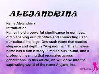 meaning of the name ALEJANDRINA