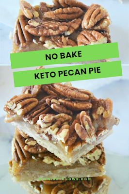 No Bake Keto Pecan Pie Bars