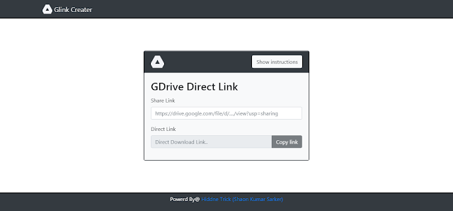 Google Drive Direct Download Link Generator ( How to use it ) 