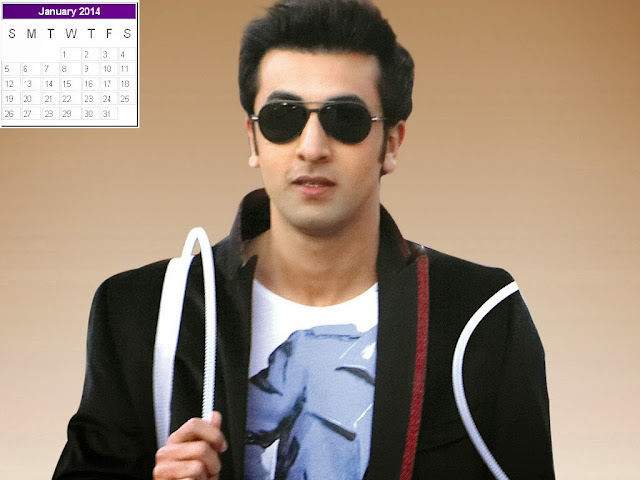 Ranbir Kapoor Calendar 2014