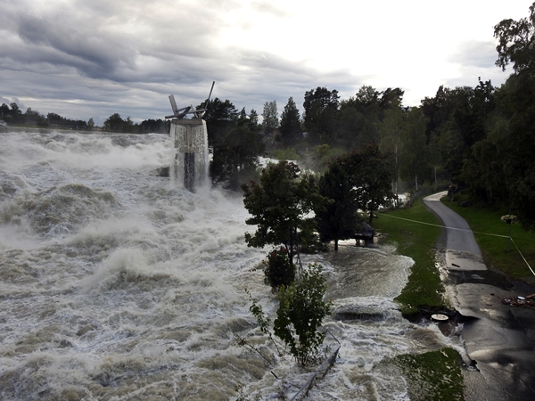 flom Hønefoss