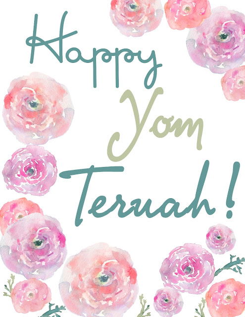 Happy Yom Teruah free printable | Land of Honey