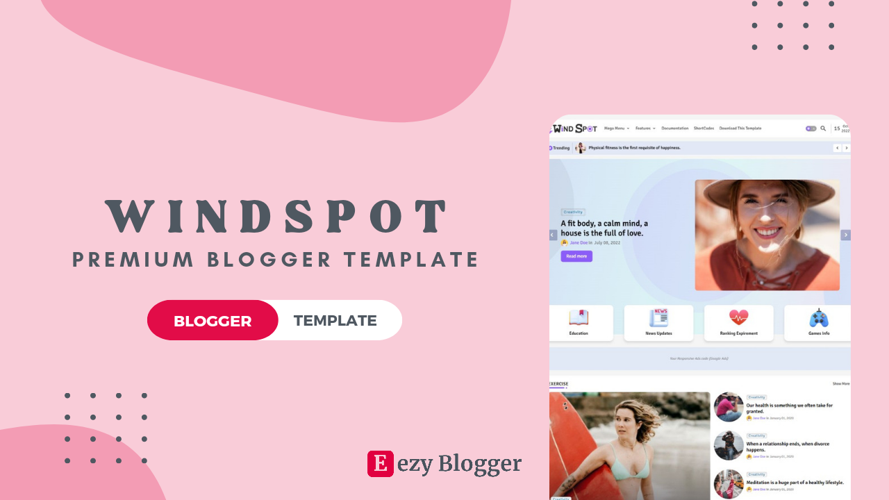 Download Windspot: The Magazine Blogger Template for FREE