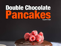 Double chocolate pancakes