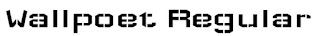 Wallpoet Regular Font PixelLab