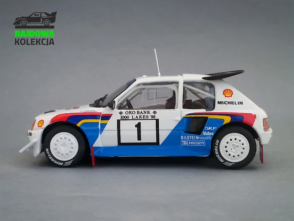 IXO Eaglemoss Peugeot 205 T16 E2 Winner 1000 Lakes Rally 1986