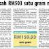 Emas akan mencecah RM503