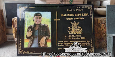 Prasasti Nisan Granit, Model Makam Kristen Minimalis, Nisan Granit Kristen