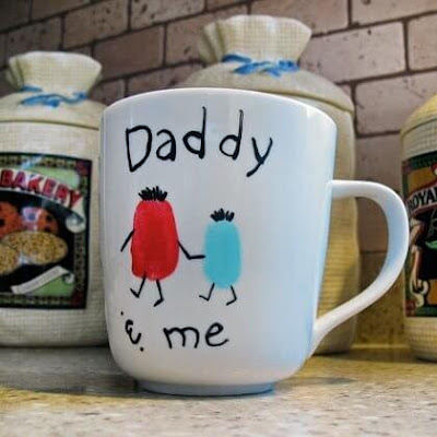 Finger Print Mug -Fathers day Gift 
