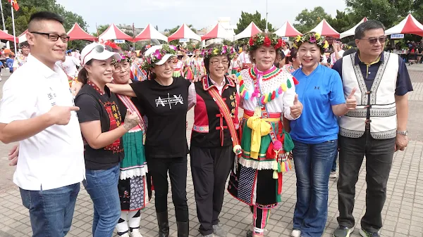 ▲彰化縣議員陳榮妹表示，今年是有史以來立法委員參與人數最多的一次，還有來自屏東滿州鄉的鄉長，也坐2台遊覽車帶著族人一起來參與，非常謝謝大家！（記者林明佑攝）