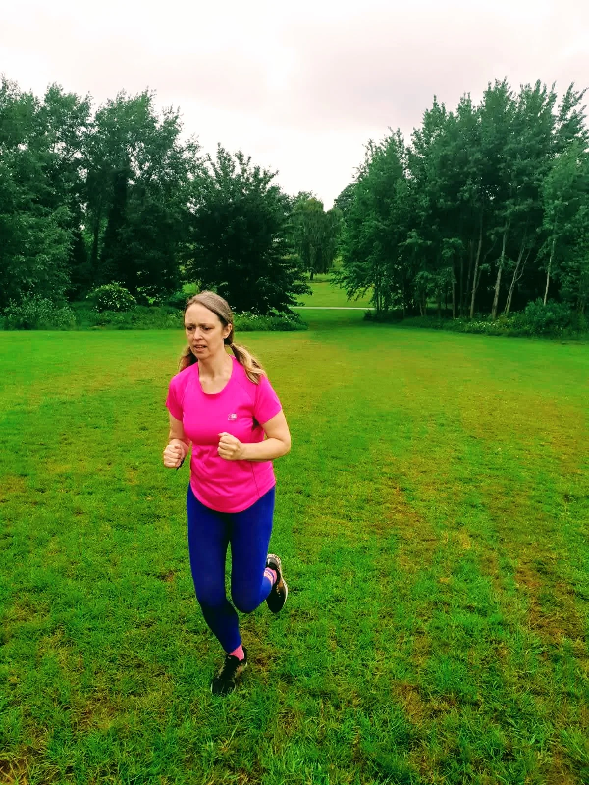 Running In The Rain And Some Rained On Flowers