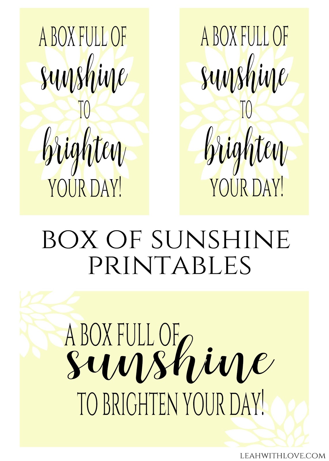 the best box of sunshine printable clifton blog