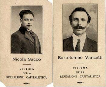 Risultati immagini per In memoria di Sacco e Vanzetti