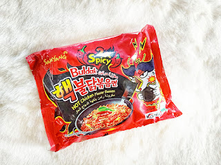 Samyang 2x Spicy Hot Chicken Noodles , Spicy Buldack, Spicy noodles, spicy noodles challenge, spicy, food blog, spicy food blog, yummy, pakistani food blog