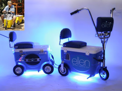 the Cooler 1000W Scooter, Blue