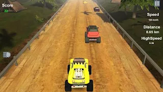 Screenshots of the Monster truck racer: Extreme monster truck driver for Android tablet, phone.