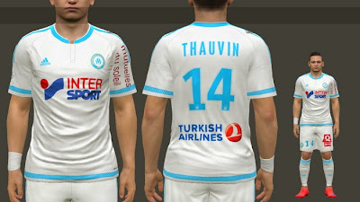 PES 2015 Olympique de Marseille 2015-16 Home Kits by MoHaMmAd