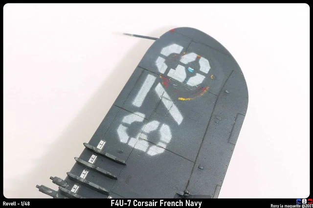 Maquette du F4U-7 Corsair French Navy de Revell au 1/48.